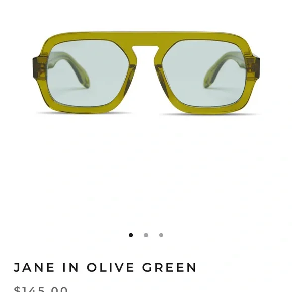 Olive Green Sunglasses - Picture 3 of 3